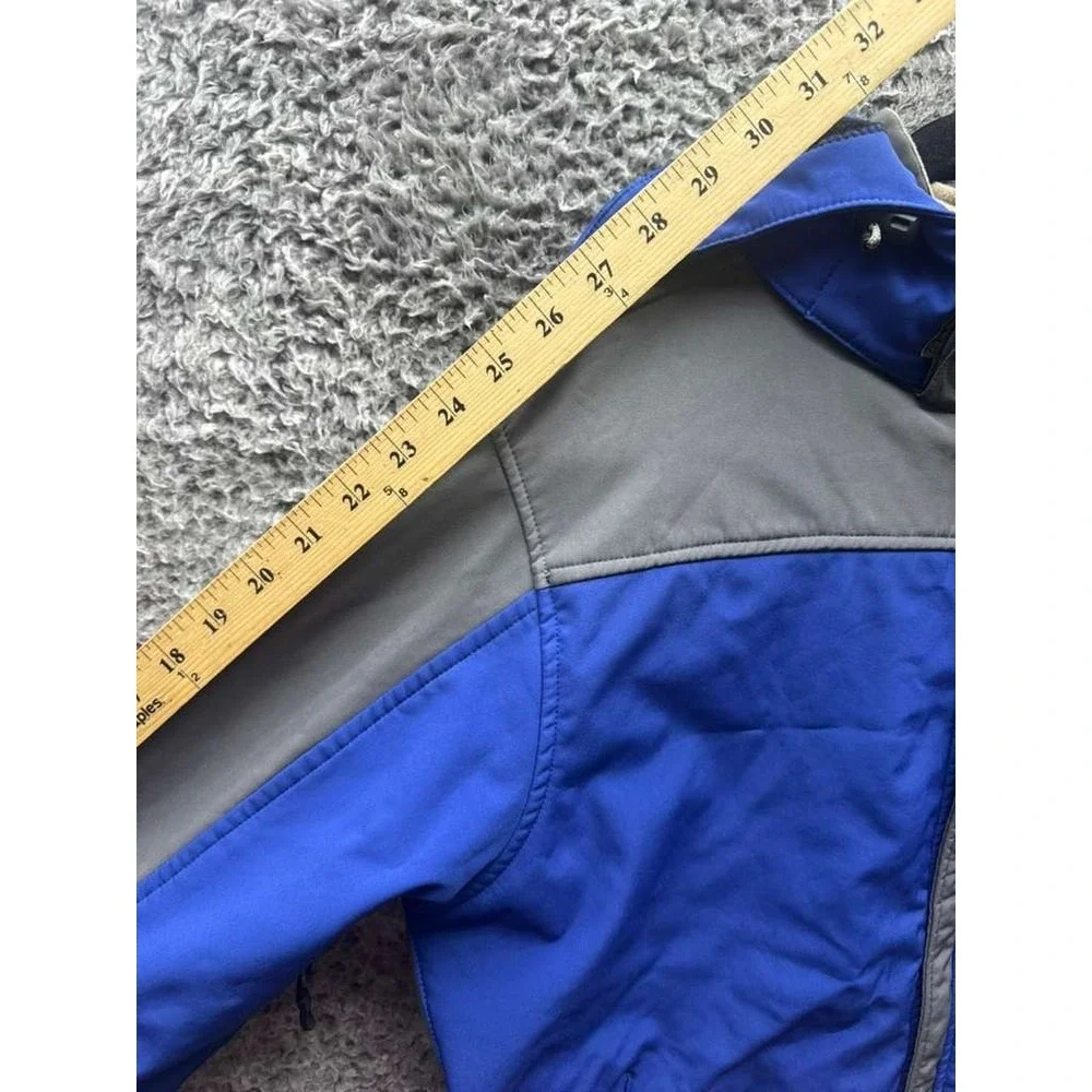 The North Face Summit Series Windstopper Hooded Jacket Blue Gray Mens‎ Size L